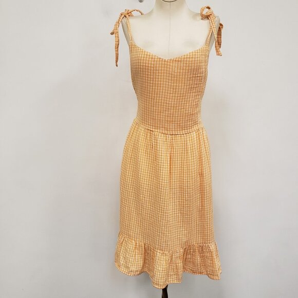 Old Navy Womens Gauze Gingham Cottagecore Dress Size XXL Country Retro Picnic - Picture 1 of 10